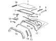 2002 Chevy Corvette Weather Strip Diagram - 10329158