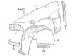Cadillac LYRIQ Fender Splash Shield Diagram - 87863494
