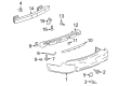 Cadillac SRX Bumper Diagram - 19121128