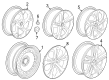 Chevy Trax Wheel Cover Diagram - 42849058