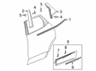 Chevy Door Moldings Diagram - 84514843