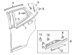 Chevy Bolt EV Door Moldings Diagram - 42469792