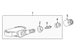 Cadillac TPMS Sensor Diagram - 22959744