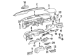 Pontiac Dash Panel Vent Portion Covers Diagram - 10208901