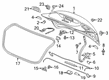 Cadillac Tailgate Handle Diagram - 23232792