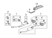 Buick Enclave Muffler Diagram - 84590714