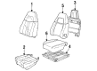 Chevy Corvette Seat Cushion Pad Diagram - 10262256