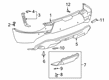 Chevy Bumper Reflector Diagram - 86809649