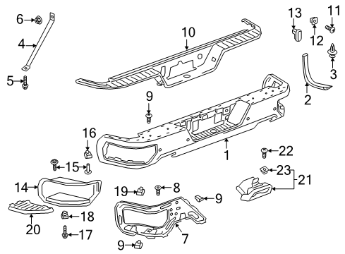 GM 85542877 Insert, Front And Rear Bumper/Fascia Face 85542877 GM Insert, Front And Rear Bumper/Fascia Face