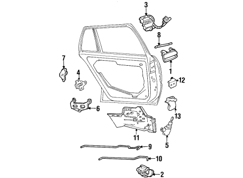 25623887 GM Mount Brace, Passenger Side