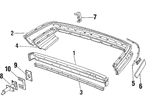 25516563 GM Cover Lower Support
