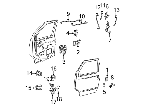 GM 15005749 Striker Reinforcement 15005749 GM Striker Reinforcement