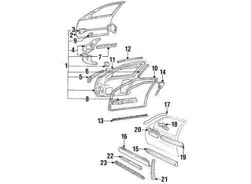 10262561 GM Reinforce Bar, Passenger Side