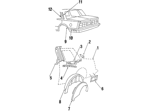 20310733 GM Reveal Molding, Driver Side