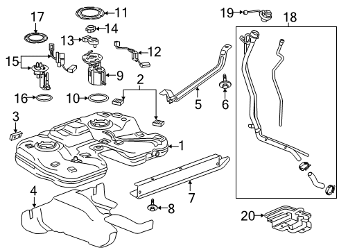GM 84366776 Pedal Travel Sensor 84366776 GM Pedal Travel Sensor