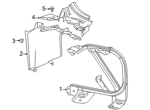GM 11603567 Radiator Support Bolt 11603567 GM Radiator Support Bolt