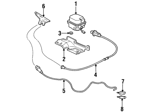 25623813 GM Throttle Cable