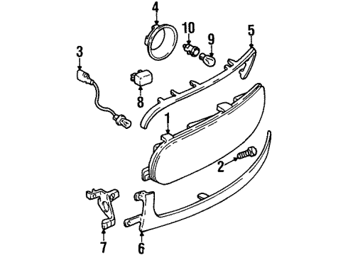 GM 13111233 Filler, Passenger Side 13111233 GM Filler, Passenger Side