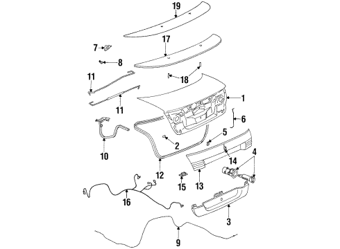 21114562 GM Lock Cylinder, Rear