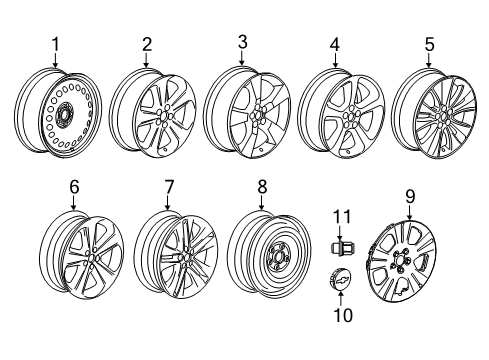 42749060 GM Wheel, Alloy, Rear