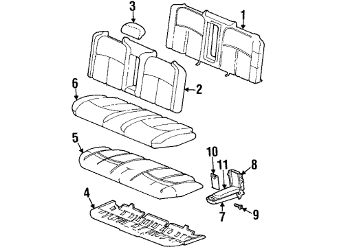 16733241 GM Pad Assembly, Rear