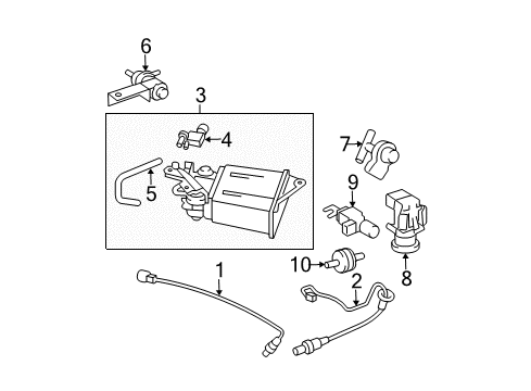 GM 88974402 Vapor Canister 88974402 GM Vapor Canister