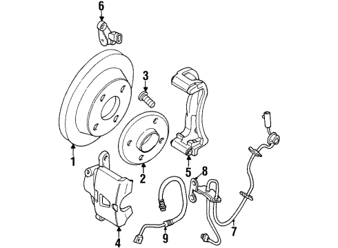 21021830 GM Speed Sensor Bracket