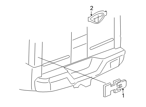 GM 25906764 Nameplate, Rear 25906764 GM Nameplate, Rear
