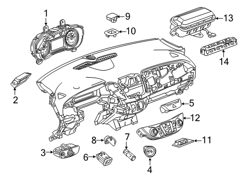 GM 84407789 Switch, Chassis/Body Marker/Hazard, Black 84407789 GM Switch, Chassis/Body Marker/Hazard, Black