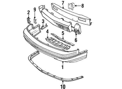 14101768 GM License Bracket, Front