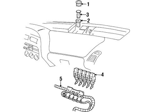 GM 22647143 Relay Bracket 22647143 GM Relay Bracket