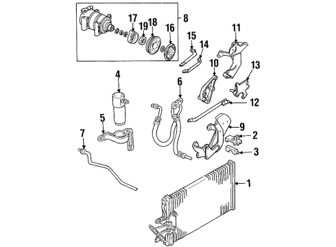 10085788 GM Compressor Assembly Brace