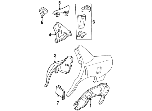 25630213 GM Inner Panel, Upper Passenger Side