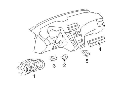 GM 20848789 Instrument Cluster 20848789 GM Instrument Cluster