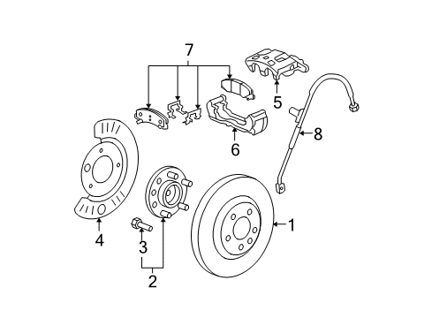 19366674 GM Flex Hose, Front