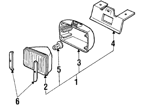 998528 GM Fog Lamp Assembly