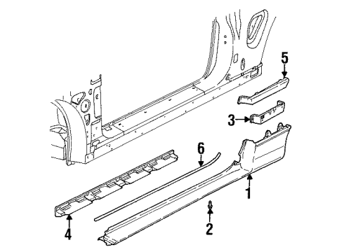 21111351 GM Cover Panel, Driver Side