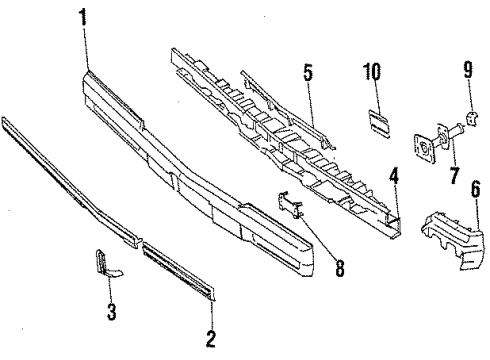 25523557 GM Face Bar, Black, Rear