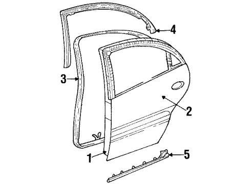 25725437 GM Door Weatherstrip