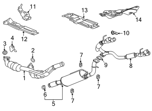 GM 85577854 Resonator, Exhaust 85577854 GM Resonator, Exhaust