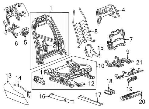 85034078 GM Harness Assembly-Front Seat Wiring