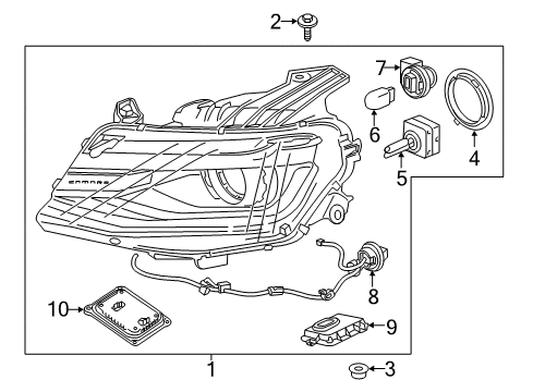 GM 84529725 Composite Assembly, Front 84529725 GM Composite Assembly, Front