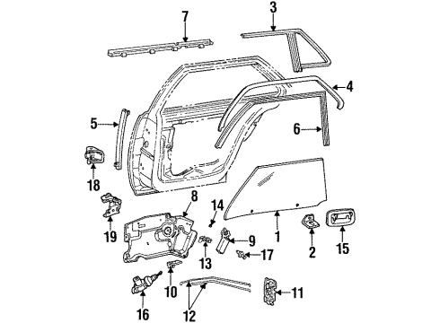 16631921 GM Handle, Inside, Driver Side