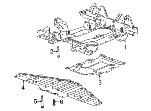 85568570 GM Cradle, Rear Wheel