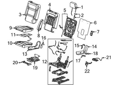 GM 85139198 Cover, Seat Cushion 85139198 GM Cover, Seat Cushion
