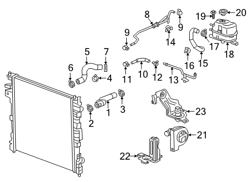 GM 11546616 Air Deflector Bolt 11546616 GM Air Deflector Bolt