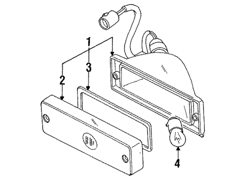 GM 94155316 Parking/Turn Lamp 94155316 GM Parking/Turn Lamp