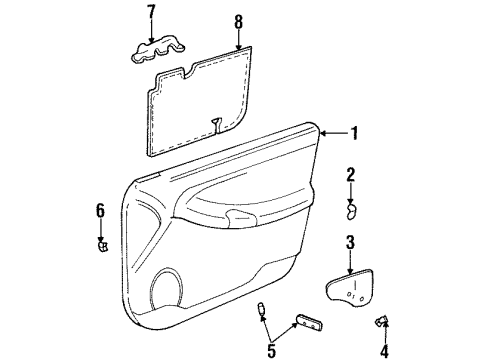 22592082 GM Mount Plate, Passenger Side