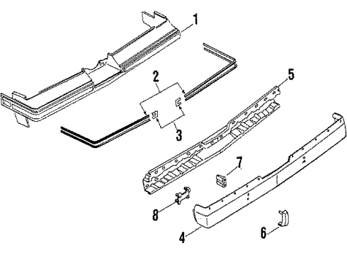5972519 GM Cover, Rear