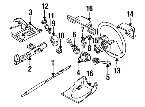 96133542 GM Column Cover